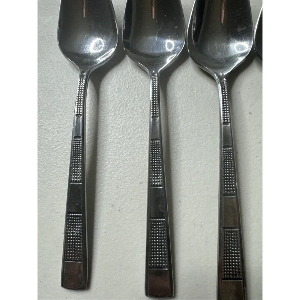 10‎ Vintage Nirzanna By Stanley Robert's Stainless Teaspoons Flatware Japan